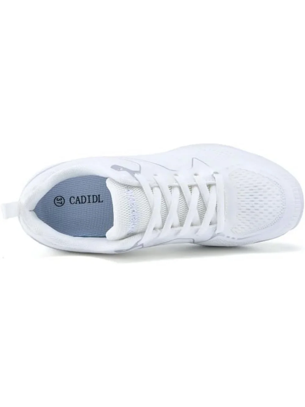 Youth Girls White Cheer Shoes - Athletic Dance Sneakers for Competition